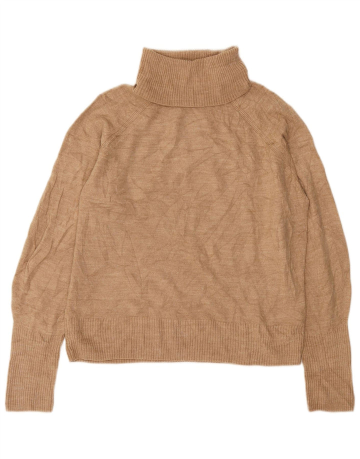 Marks & Spencer Jersey con cuello vuelto para mujer UK 44 Acrílico beige medio