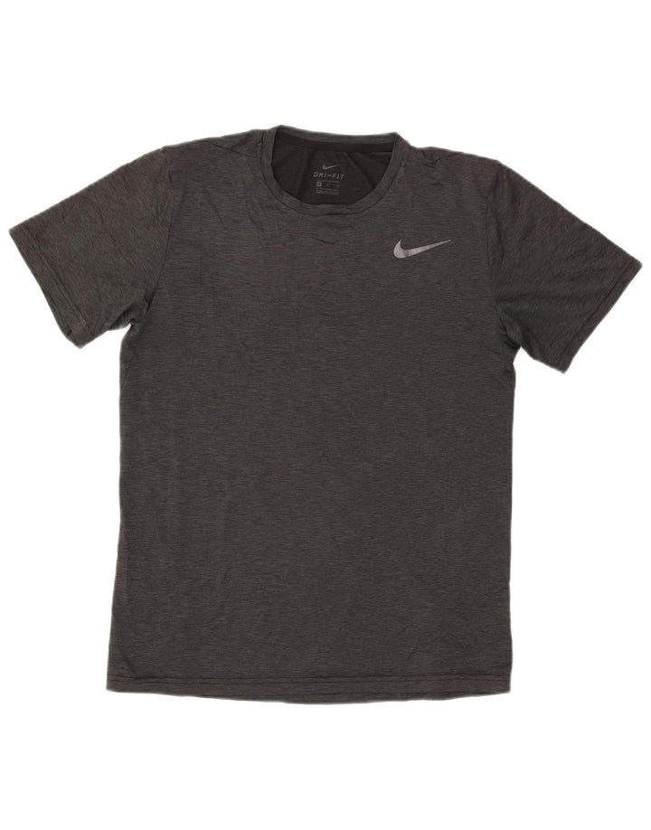 Camiseta Nike Dri Fit para hombre Top poliéster moteado gris medio