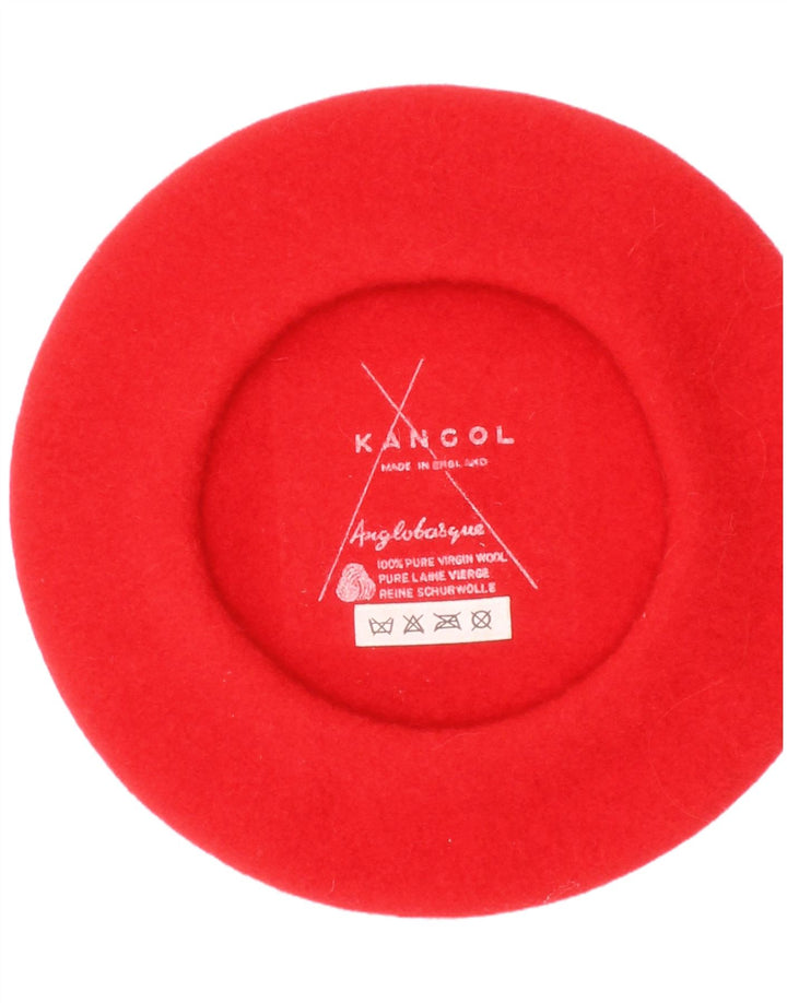 Gorro Boina Mujer Kangol Talla Única Lana Virgen Roja