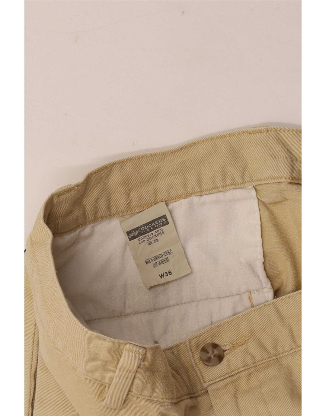 Dockers Pantalones cortos chinos para hombre grande W36 Beige