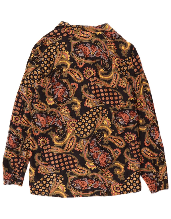Blusa vintage para mujer IT 44 Paisley multicolor medio