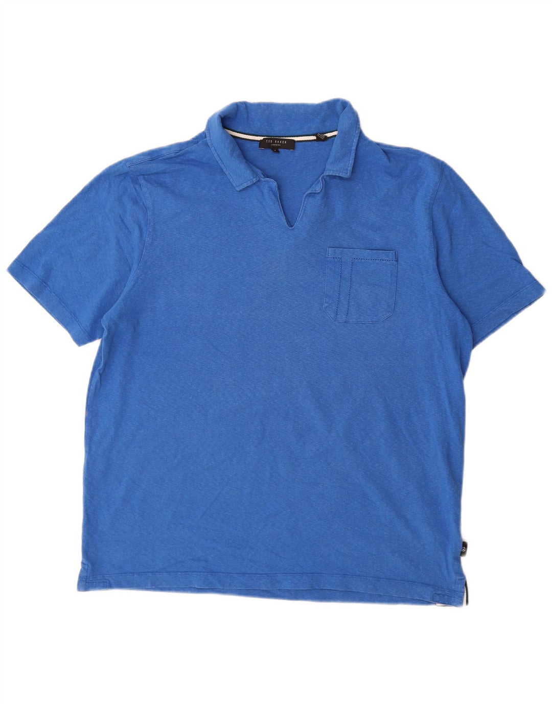 Polo Ted Baker para hombre talla 4 grande algodón azul