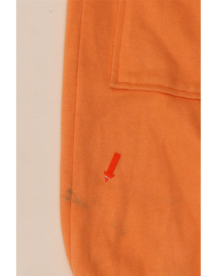 MEETING Womens Longline Graphic Tracksuit Top Jacket UK 12 Medium Orange Vintage Meeting and Second-Hand Meeting from Messina Hembry 