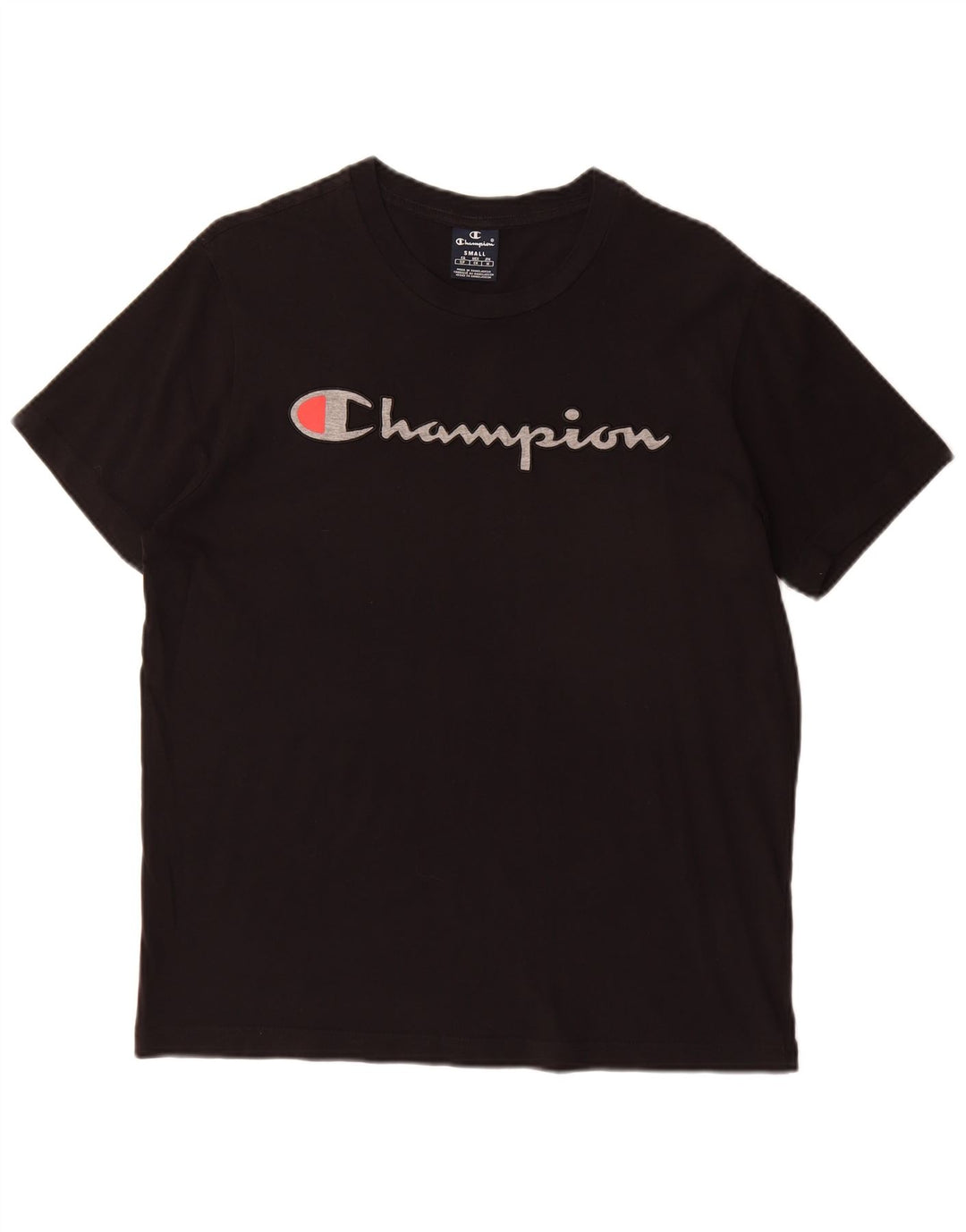 CHAMPION Camiseta gráfica para hombre Top Small Black Cotton