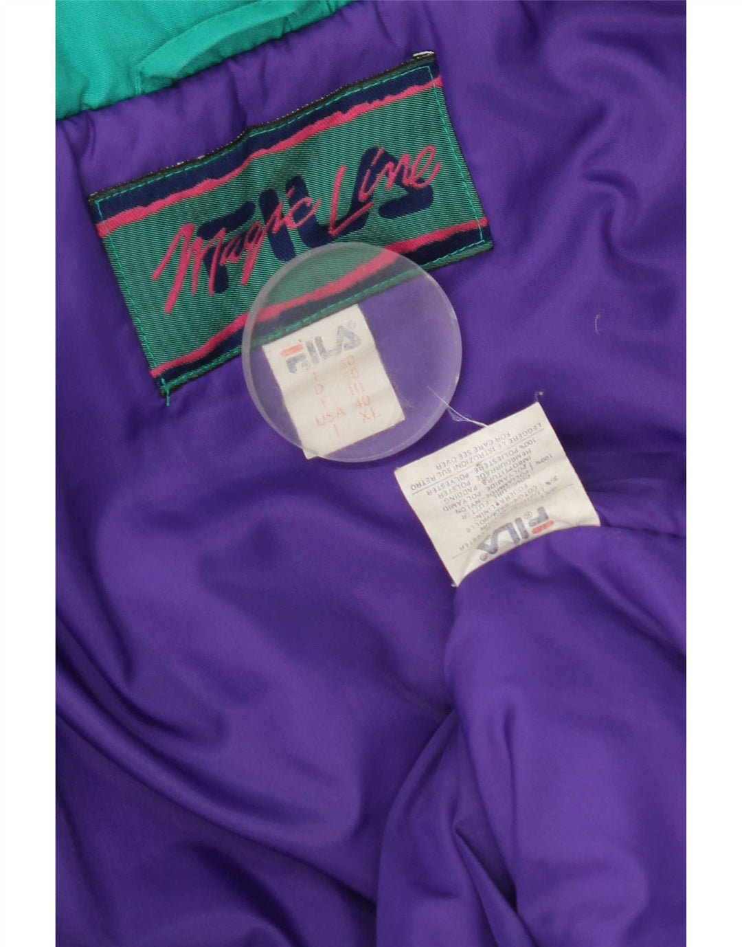 Fila Chaqueta de esquí con capucha para hombre IT 50 Large Algodón verde
