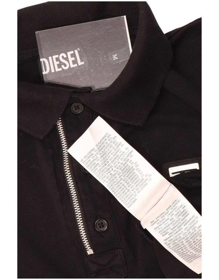 DIESEL Polo Hombre Algodón Negro Mediano