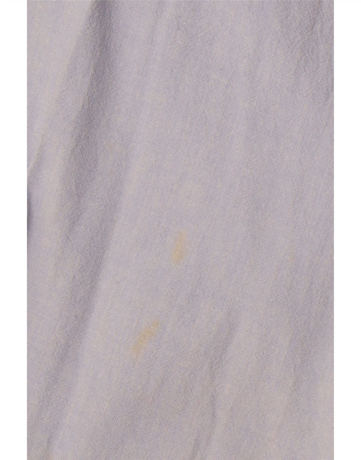 VINTAGE Camisa de mujer Reino Unido 18 XL Azul Floral Algodón Retro