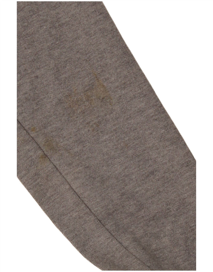 Nike - Sudadera con capucha y cremallera para mujer, talla 10, algodón gris pequeño