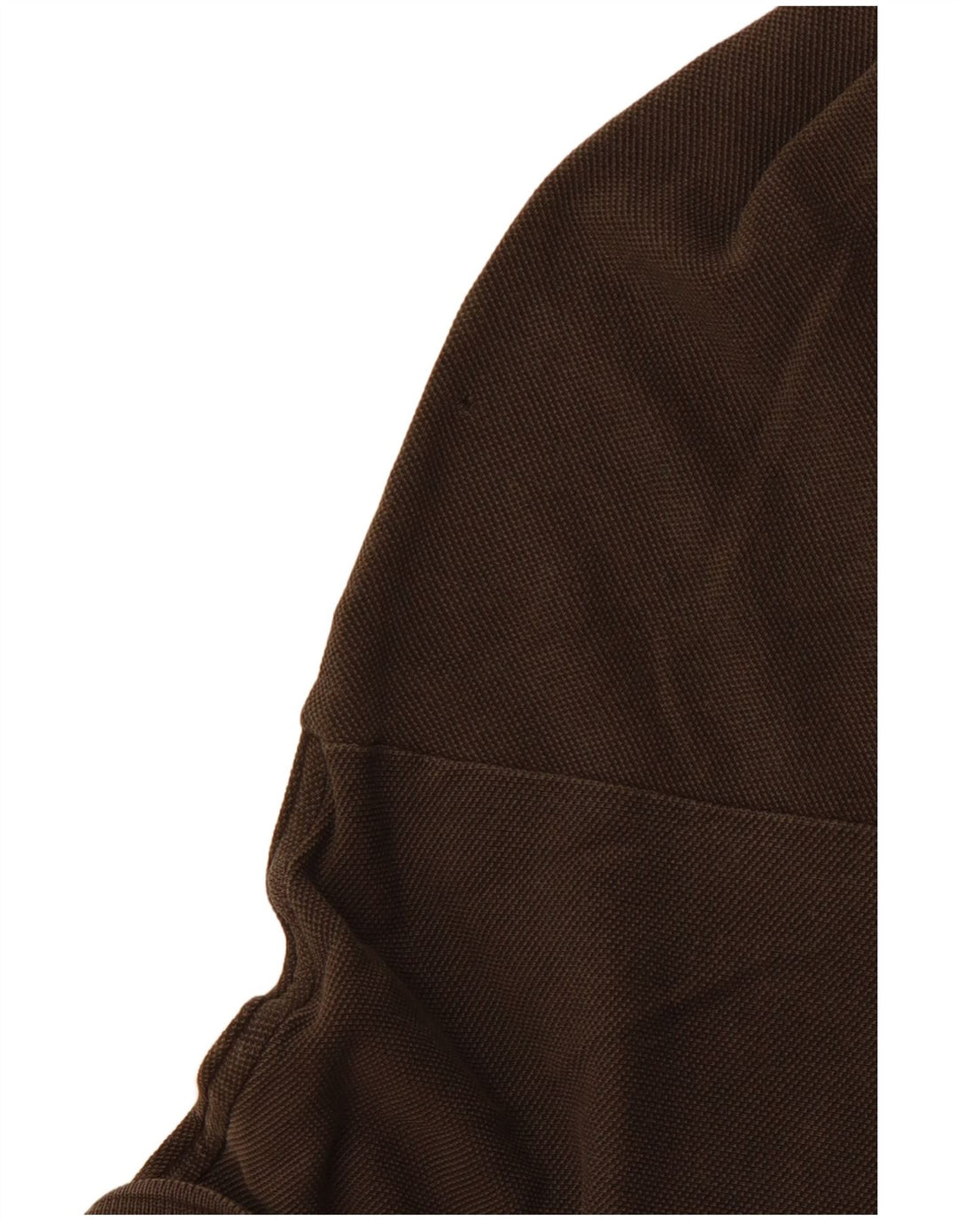 LACOSTE Polo de manga larga para hombre talla 5 grande algodón marrón