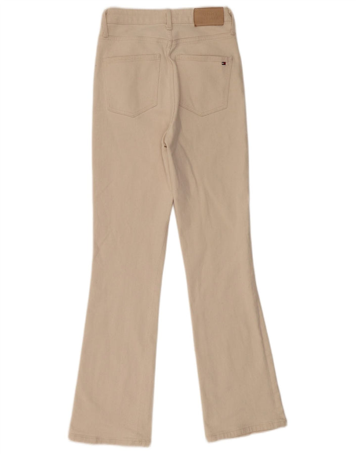TOMMY HILFIGER Vaqueros acampanados para mujer W26 L30 Algodón beige