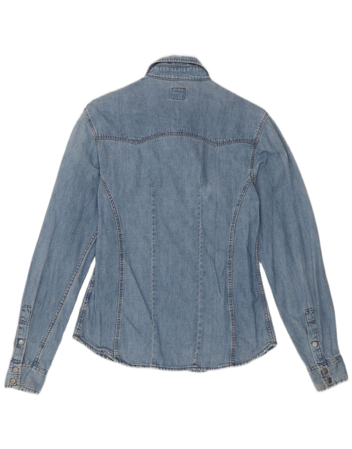 OXXY Camisa vaquera para mujer UK 12 Algodón azul medio