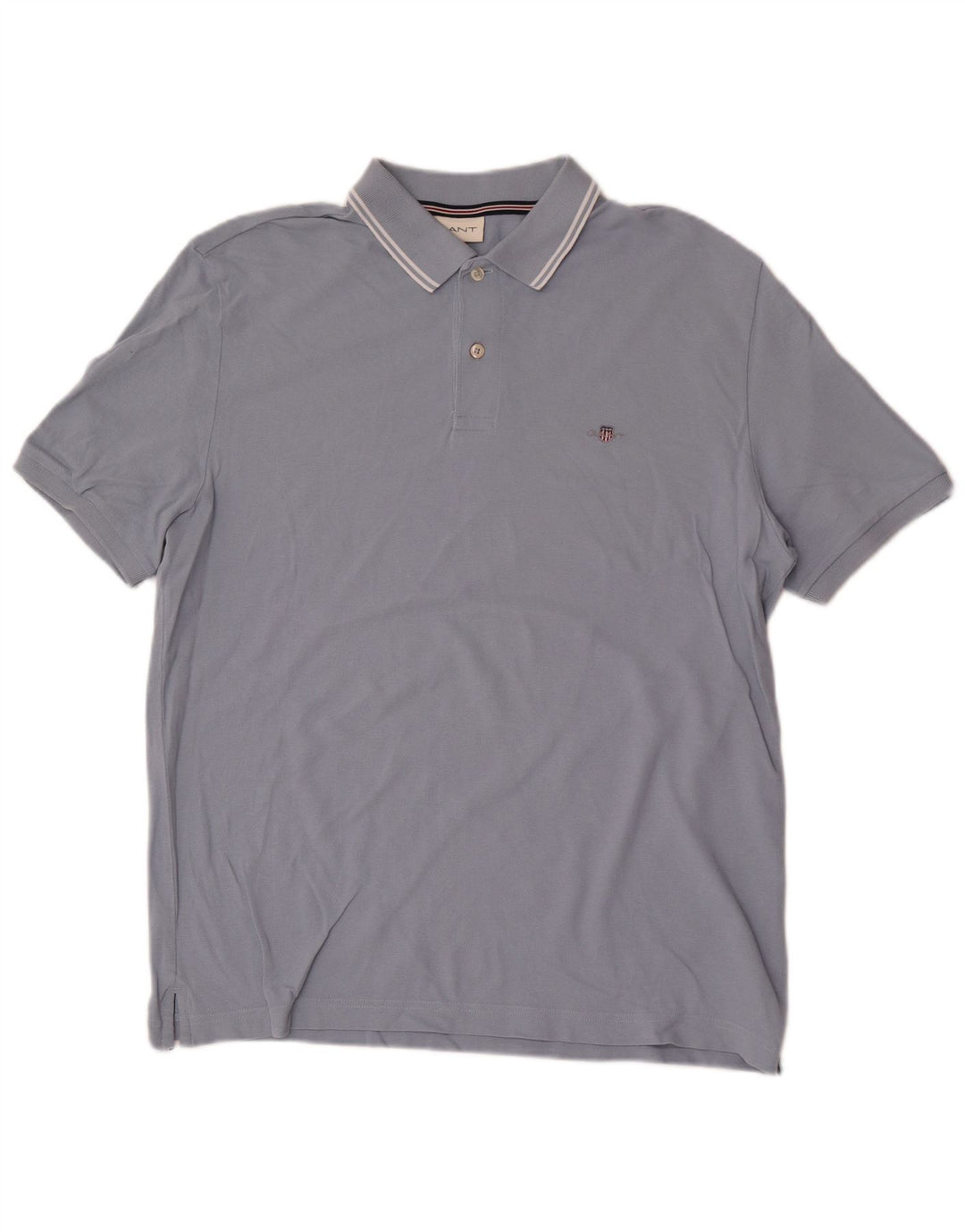 Gant Polo Hombre Grande Azul Algodón