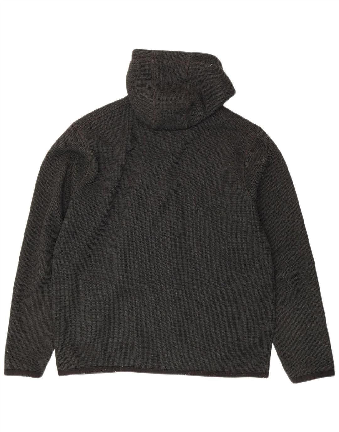 Weird Fish Suéter con capucha y cremallera para hombre Poliéster gris grande