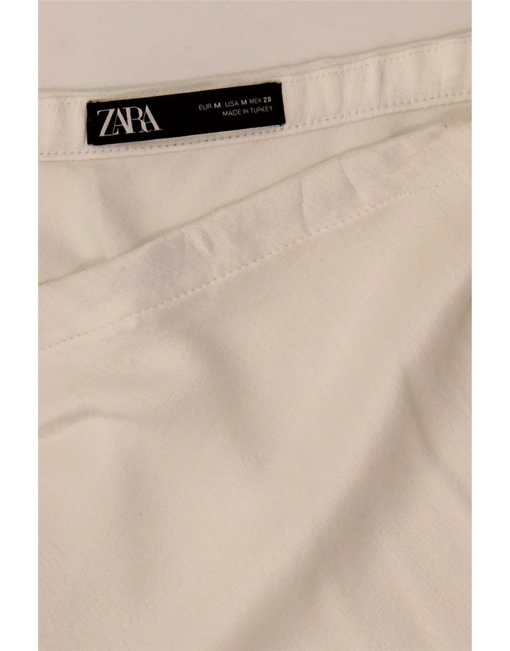 Zara Falda Acampanada Mediana W28 Blanco