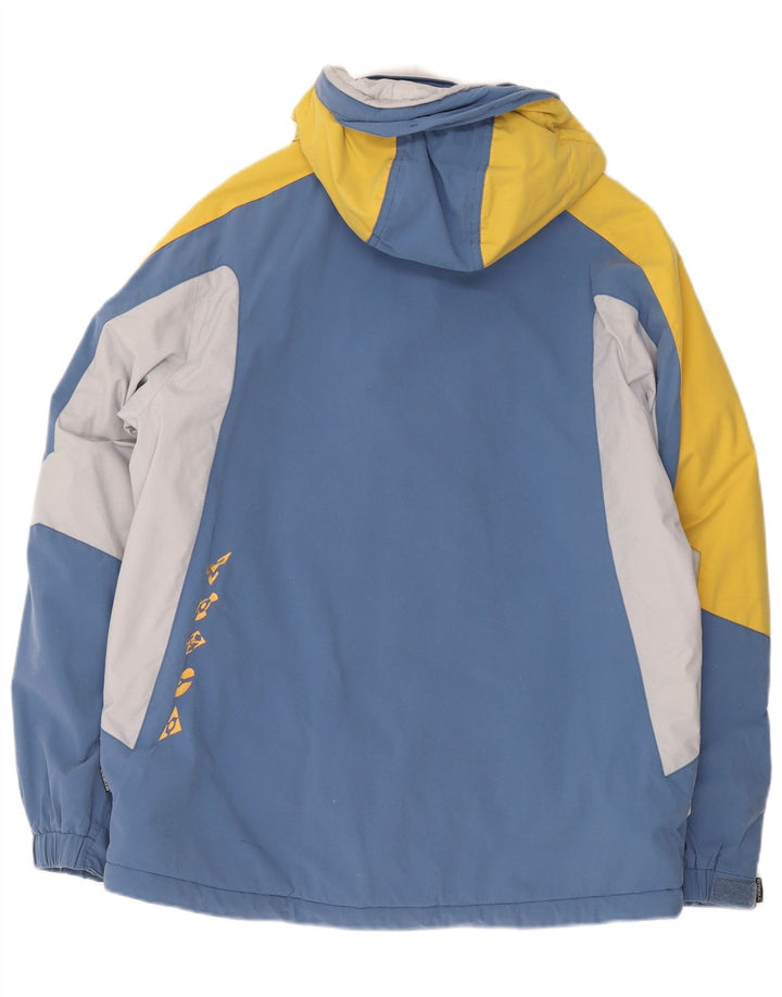O'Neill Chaqueta de esquí con capucha y gráfico para hombre UK 38 Nylon color block azul mediano