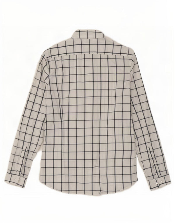 Michael Kors Hombre Camisa Slim Fit Cuadros Blancos Medianos