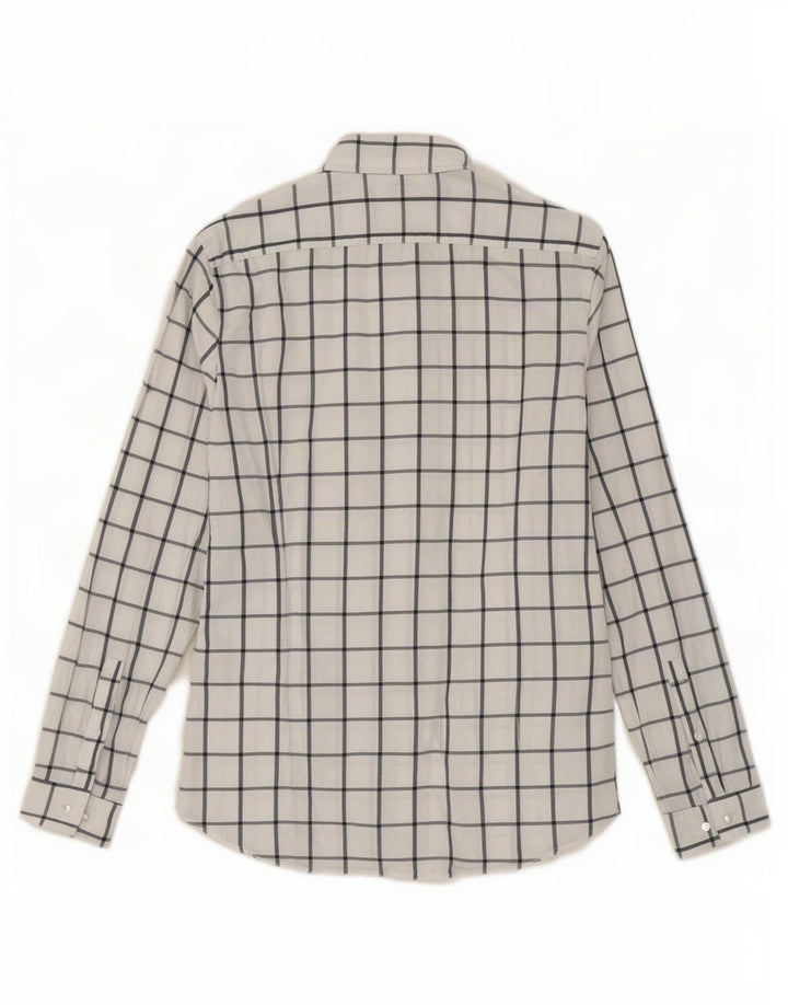 Michael Kors Hombre Camisa Slim Fit Cuadros Blancos Medianos