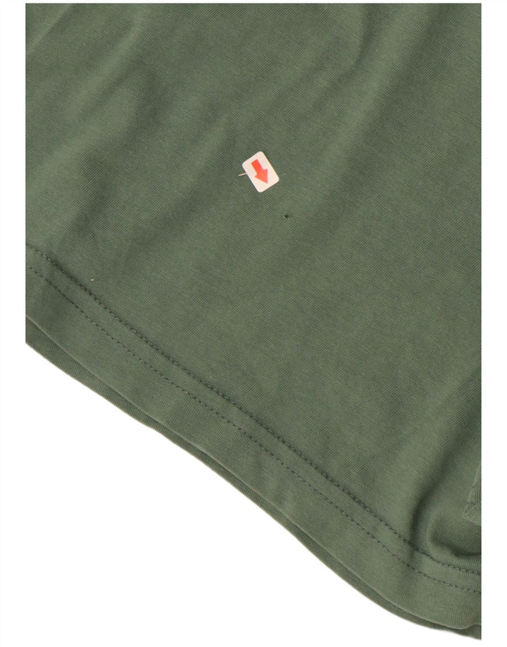 VANS Camiseta gráfica de ajuste personalizado para hombre Top pequeño de algodón verde