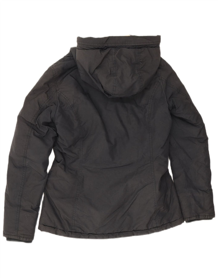 Woolrich Chaqueta cortavientos con capucha para mujer UK 10 Small Black