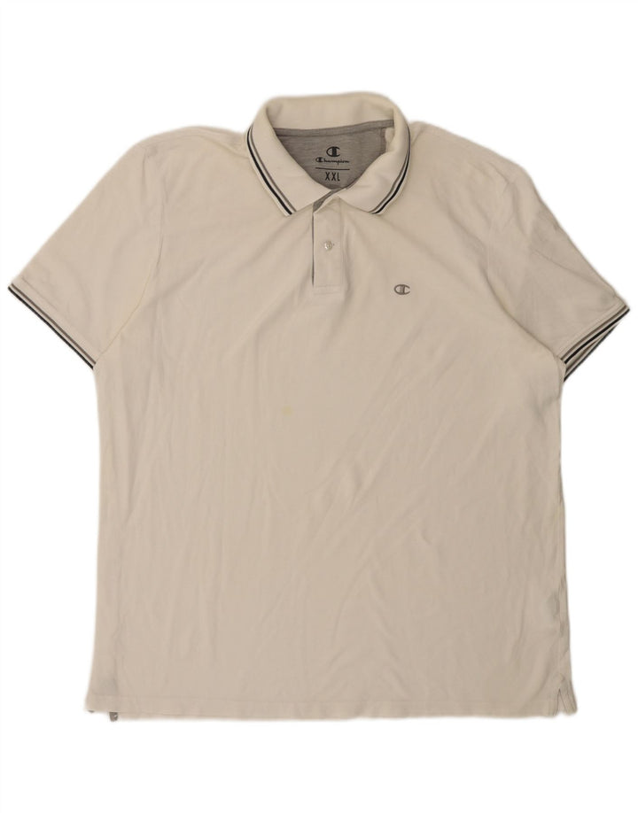 Champion Polo Hombre 2XL Algodón Blanco Roto