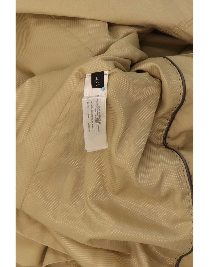Massimo Dutti Gabardina Mujer UK 44 Grande Algodón Beige