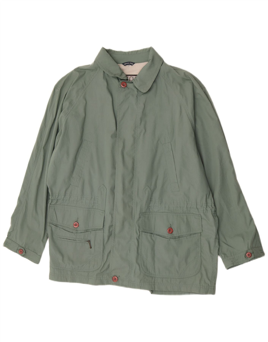 Faciba Chaqueta utilitaria para hombre IT 54 2XL Poliéster verde