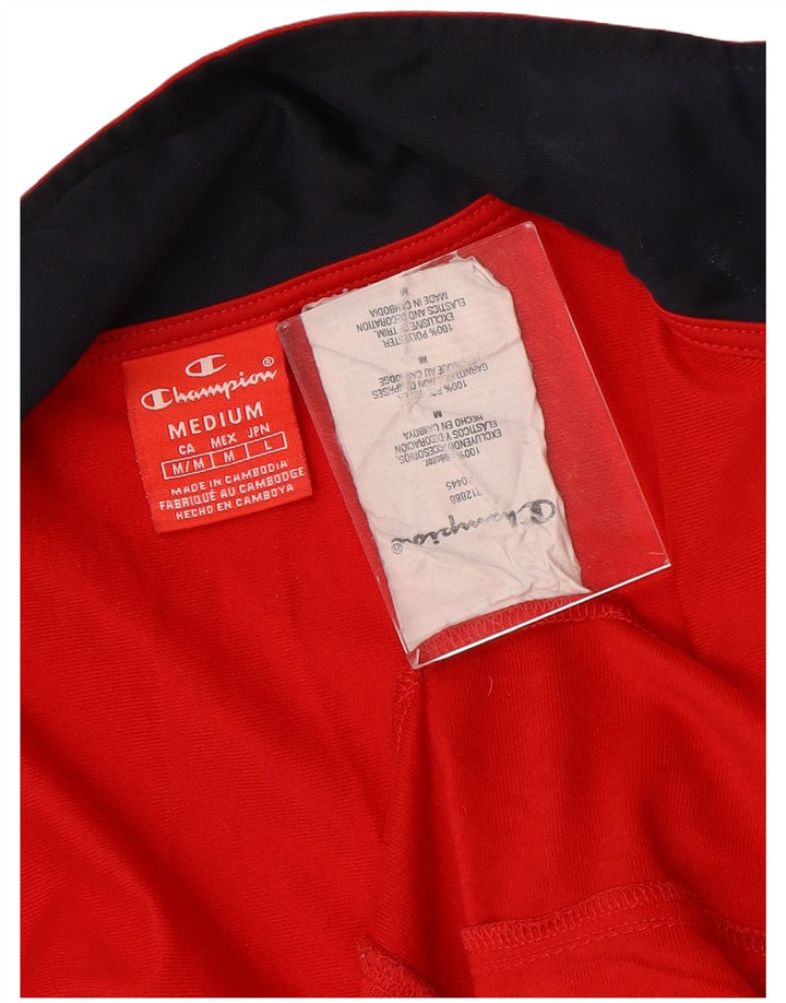 Champion Chaqueta De Chándal Con Gráfico Para Hombre Poliéster Color Block En Rojo Medio