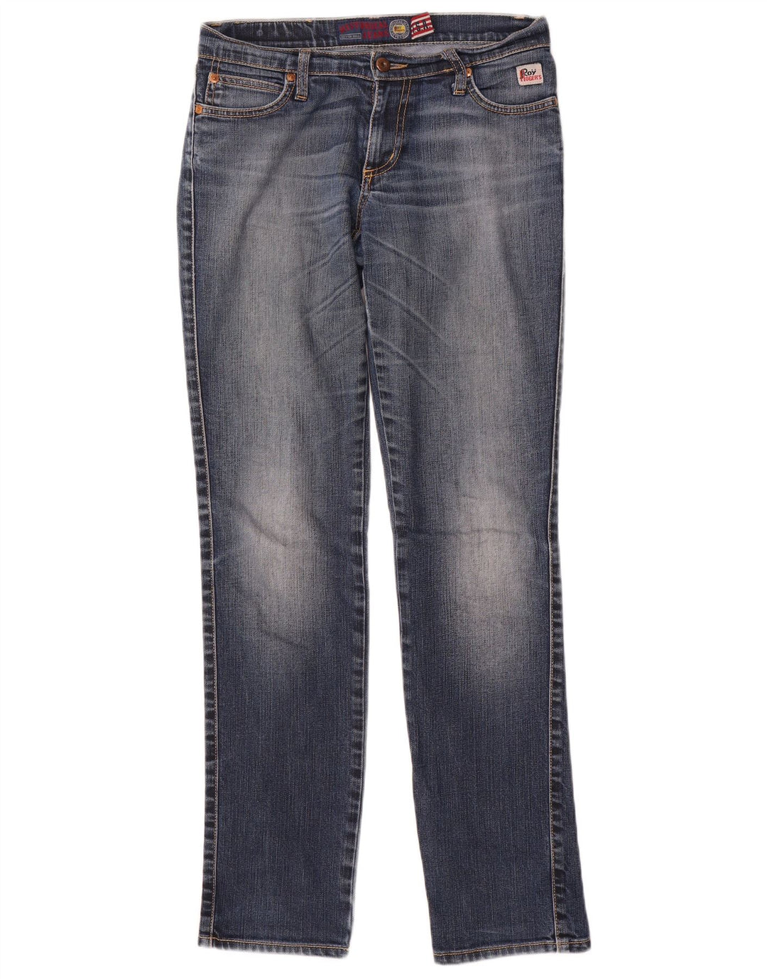 Roy Rogers Vaqueros ajustados para mujer W27 L32 Algodón azul marino