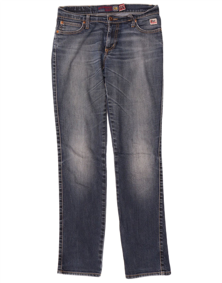 Roy Rogers Vaqueros ajustados para mujer W27 L32 Algodón azul marino