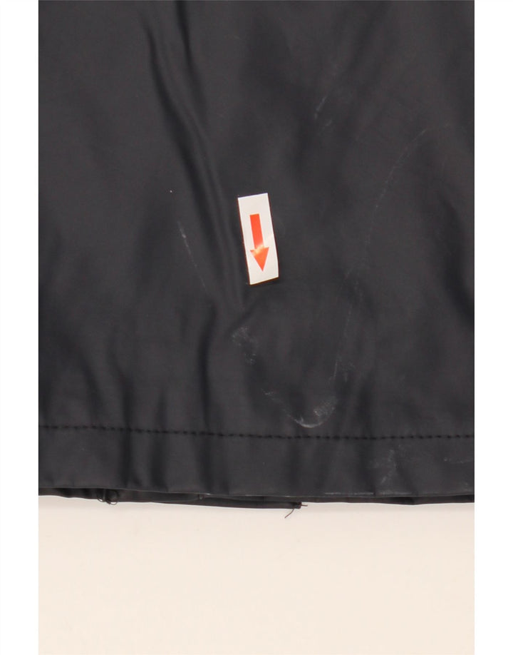 ZARA Abrigo cortavientos con capucha para hombre UK 40 Large Azul marino Poliéster