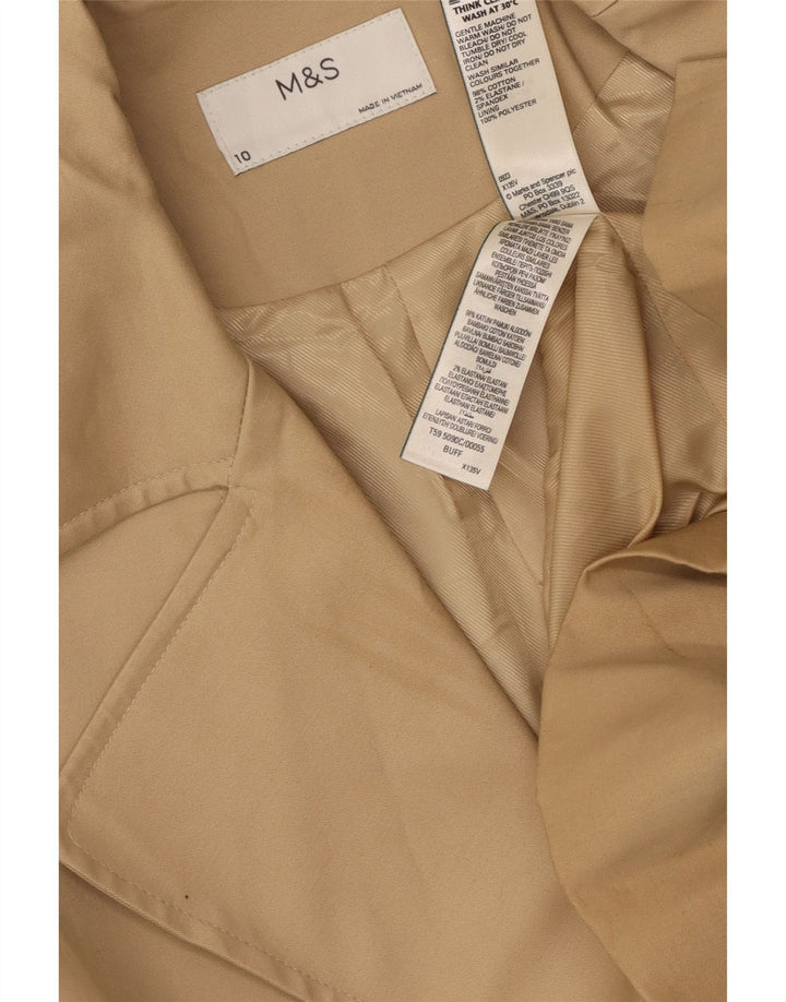 Marks & Spencer Gabardina para hombre UK 10 Small Algodón beige