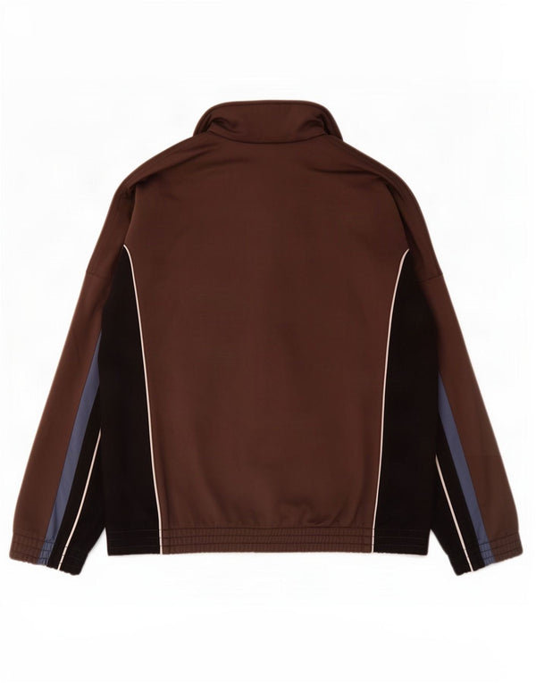 Diadora Hombre Chándal Top Jacket IT 52 Large Marrón Colorblock Poliéster
