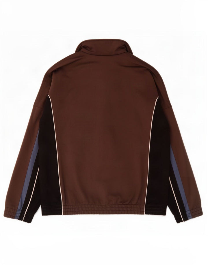 Diadora Hombre Chándal Top Jacket IT 52 Large Marrón Colorblock Poliéster