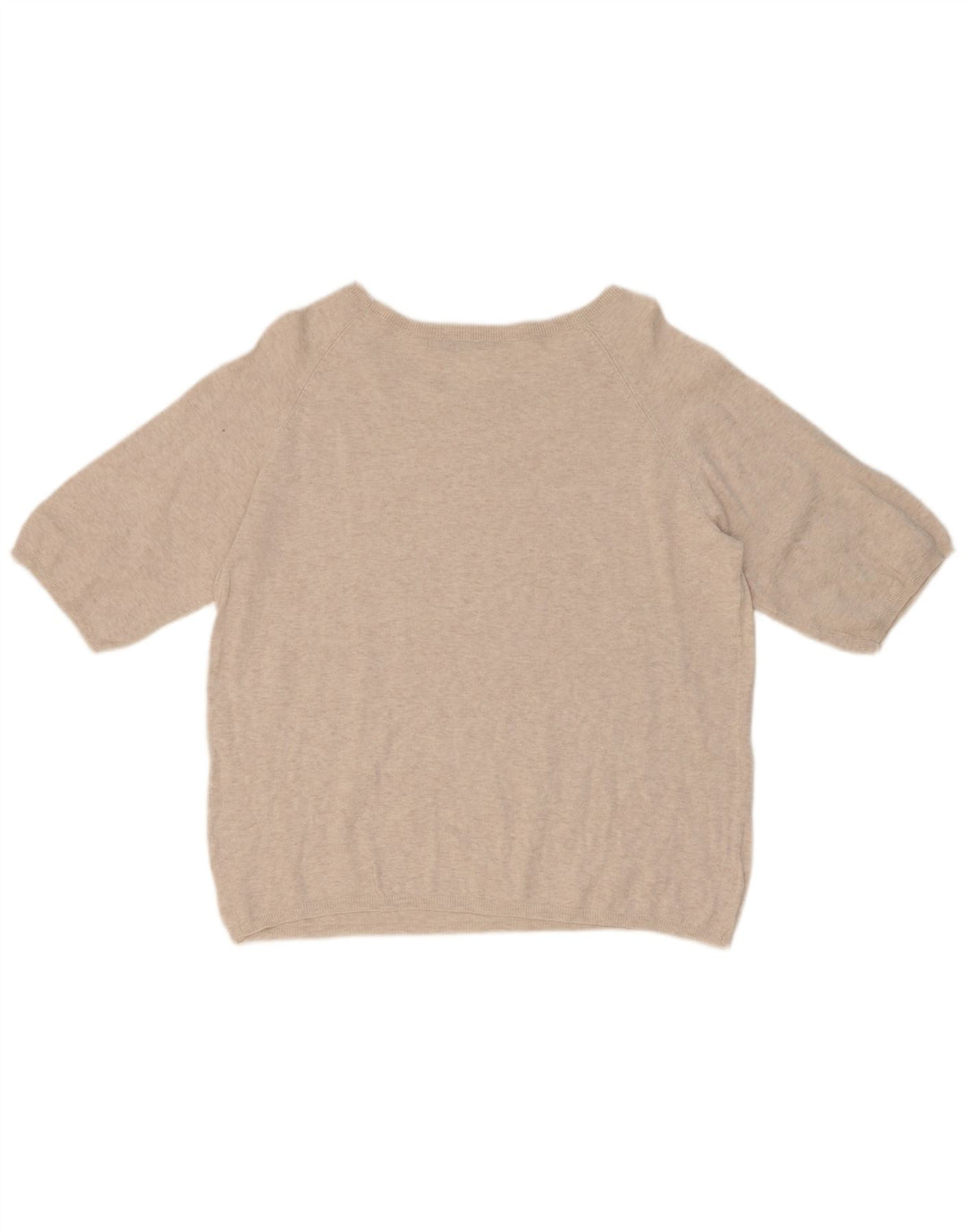 Zara Mujer Blusa Extragrande Top UK 10 Small Beige