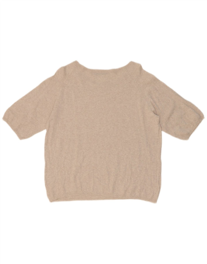 Zara Mujer Blusa Extragrande Top UK 10 Small Beige