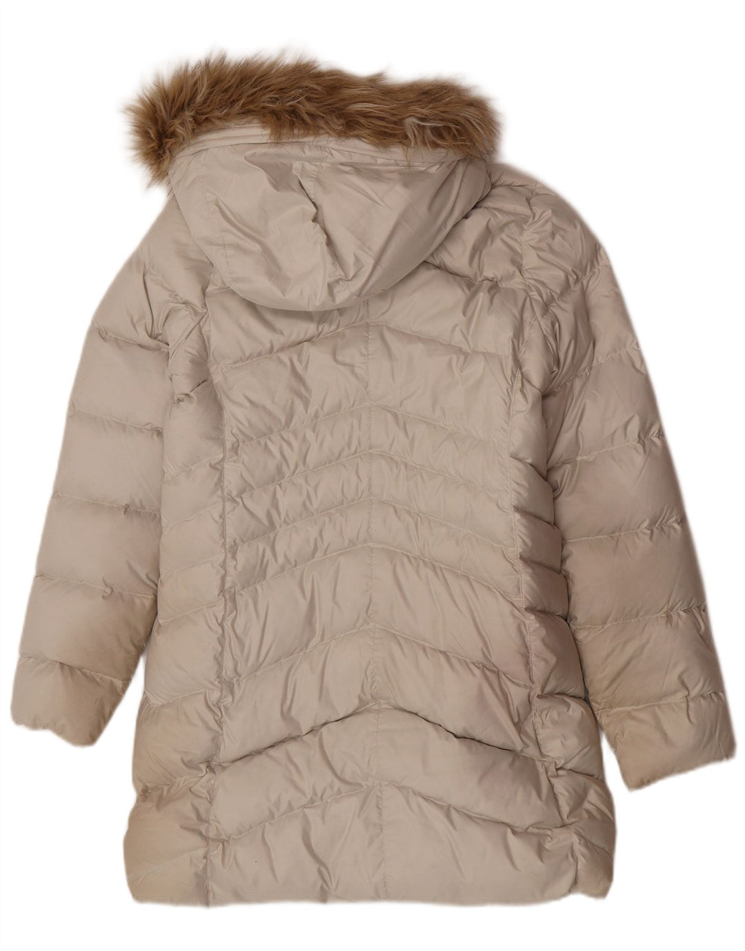 Marmot Mujer Abrigo Acolchado Con Capucha UK 10 Small Off White Poliéster
