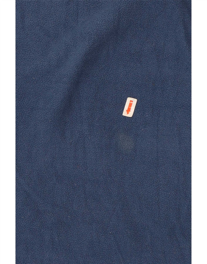 Marks & Spencer - Camiseta de forro polar para hombre, manga larga, poliéster azul medio