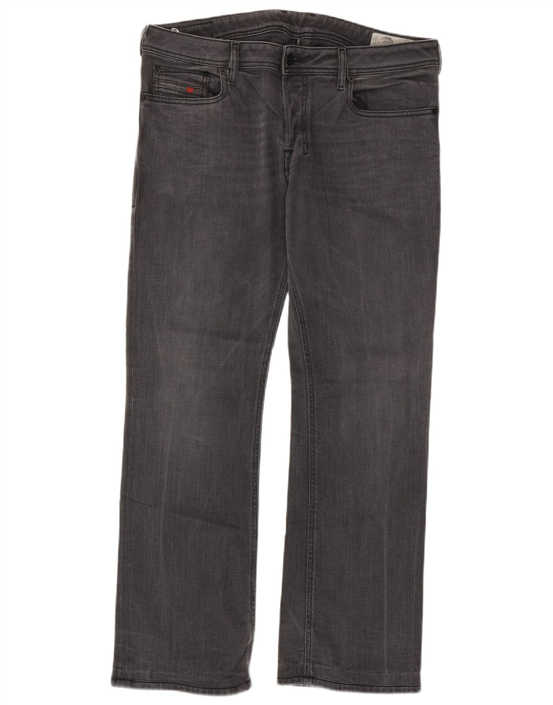 Diesel Hombre Zatiny Regular Bootcut Jeans W34 L32 Algodón Gris