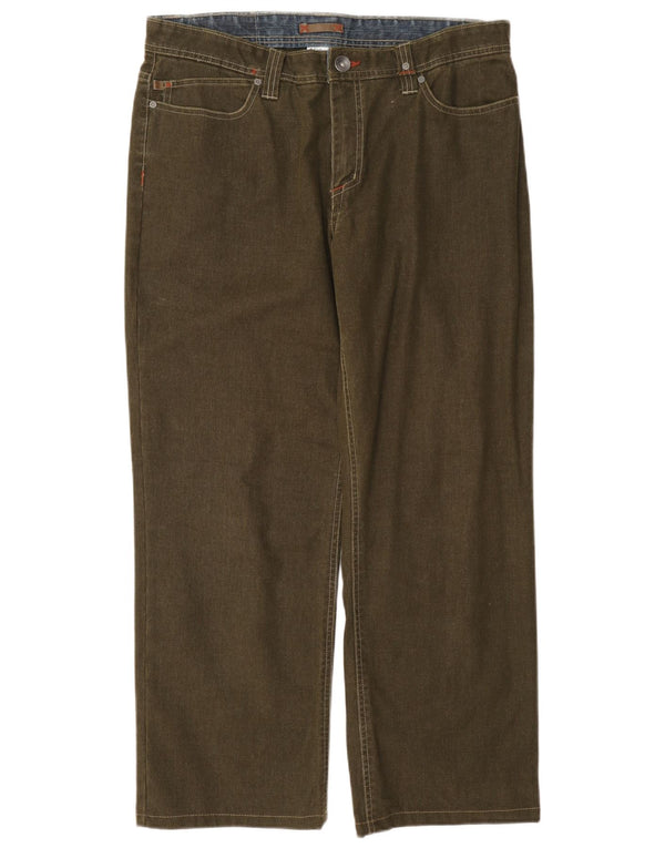 Columbia Pantalones casuales rectos para hombre W34 L29 Algodón caqui