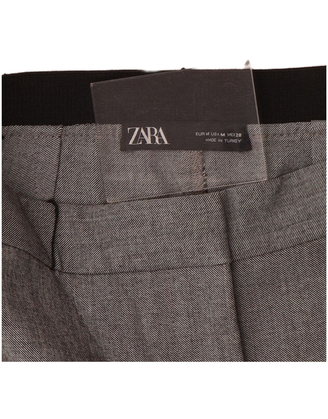 Zara Mujer Pantalón De Traje Slim Medium W28 L28 Gris