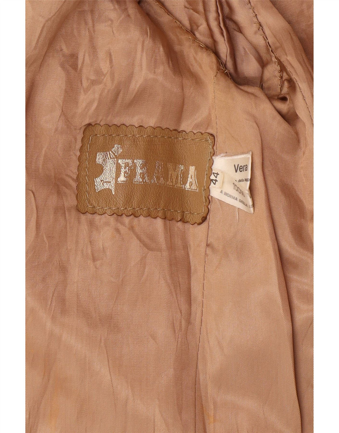 Vintage mujer 2 botones Blazer chaqueta IT 44 medio beige cuero clásico