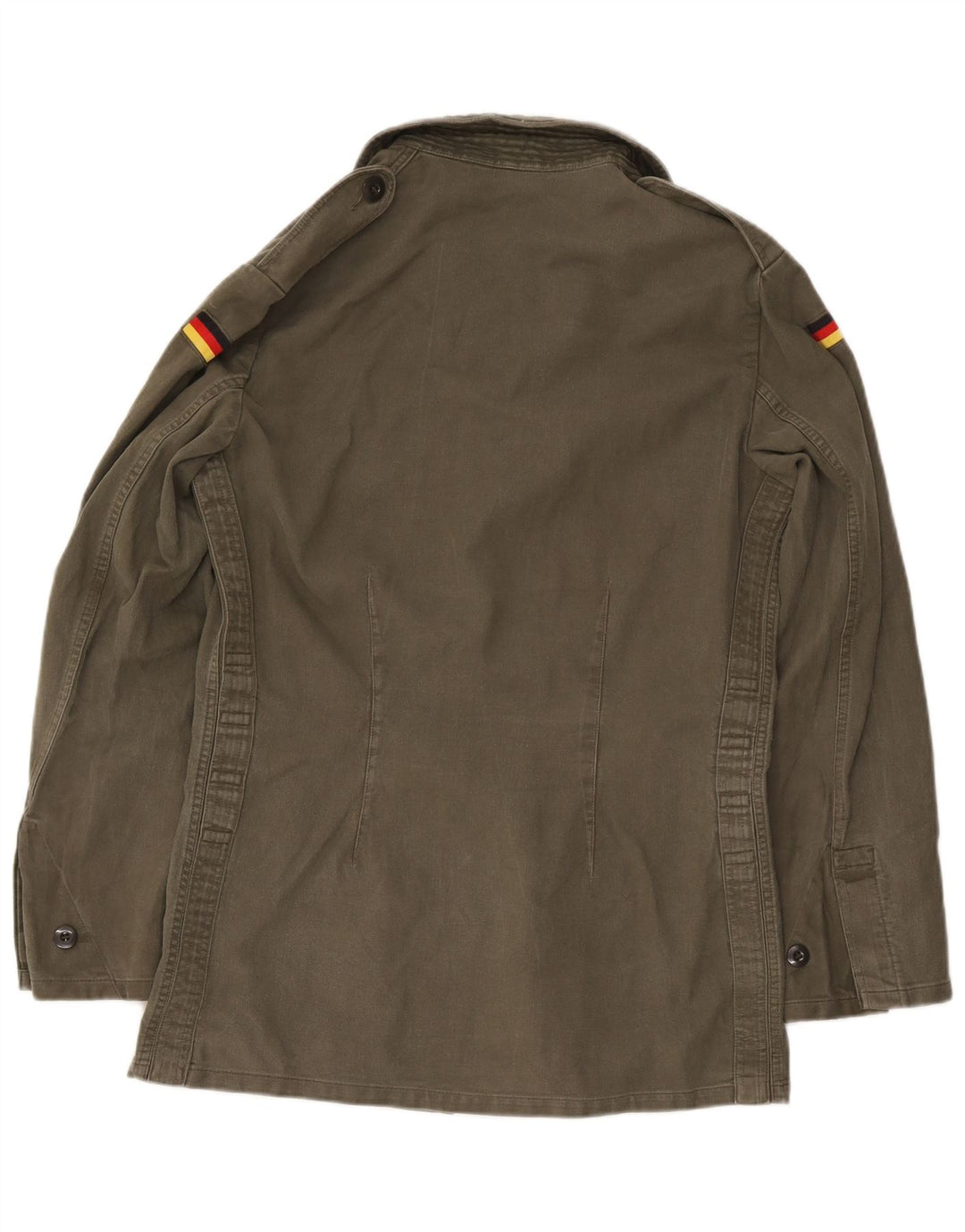 Vintage hombres chaqueta militar Reino Unido 36 pequeño caqui