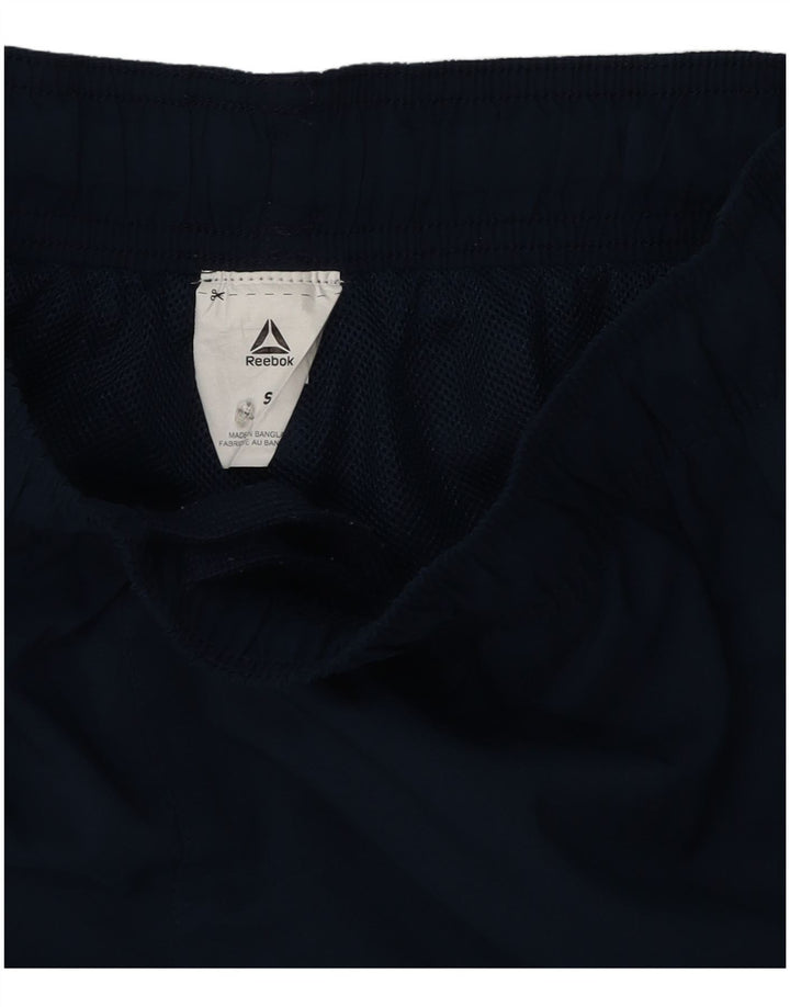 Reebok Mens Sport Shorts Small Azul Marino Poliéster