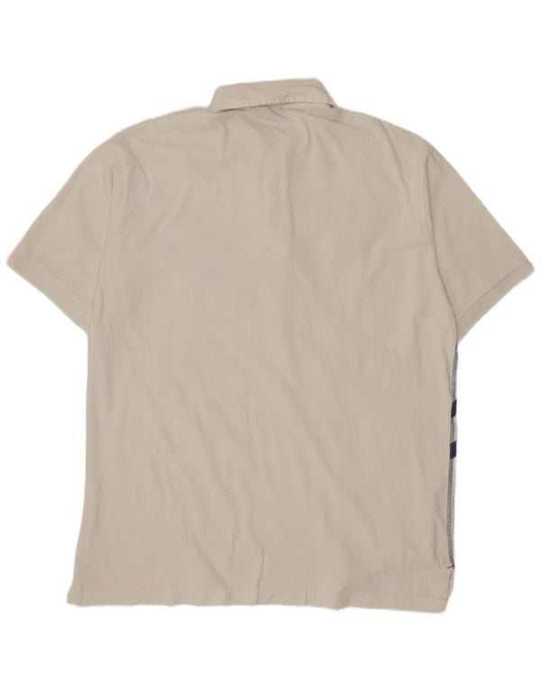 LOTTO Polo Hombre XL Algodón Rayas Blanco