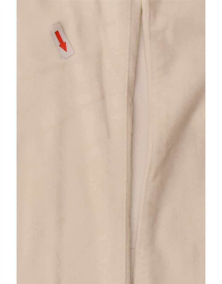 Armani Mujer Pantalones Casuales Rectos W31 L32 Algodón Blanco Roto