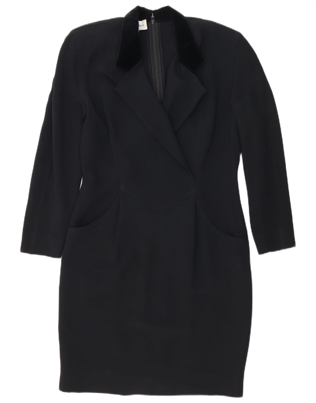 Les Copains Vestido tubo de manga larga para mujer IT 44 Medium Black