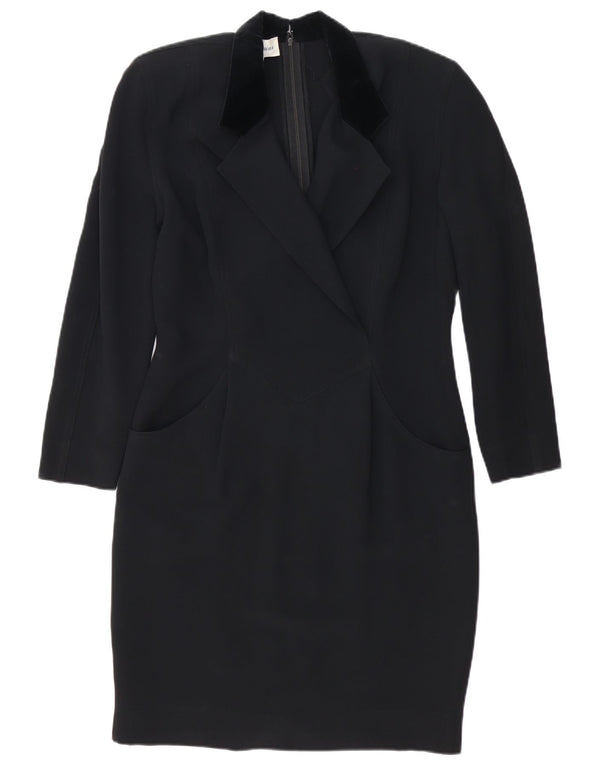 Les Copains Vestido tubo de manga larga para mujer IT 44 Medium Black