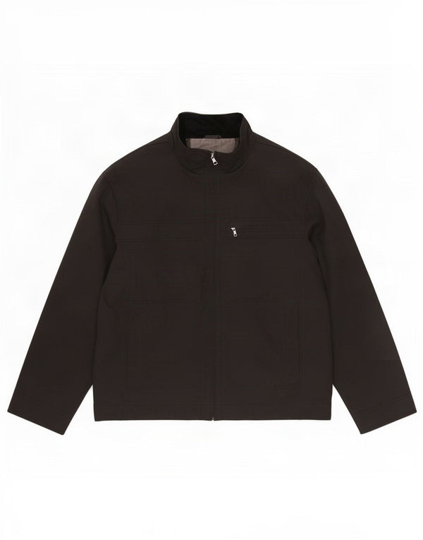 Marks & Spencer Chaqueta Bomber Autograph para Hombre UK 42 XL Poliamida Negra