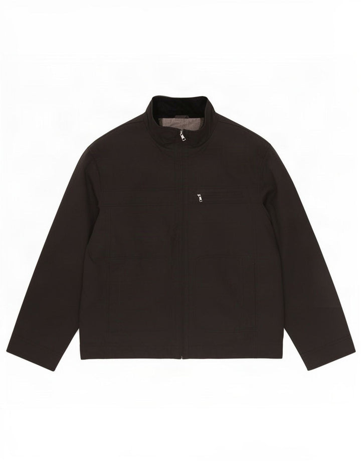 Marks & Spencer Chaqueta Bomber Autograph para Hombre UK 42 XL Poliamida Negra