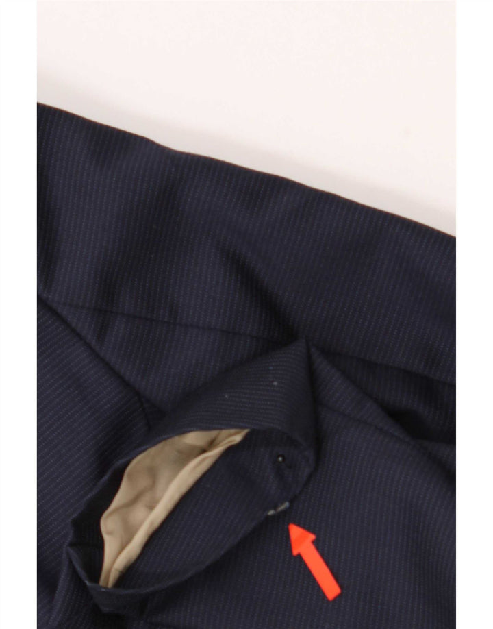 Chaqueta blazer de 2 botones Zara para hombre EU 44 XS Lana azul marino